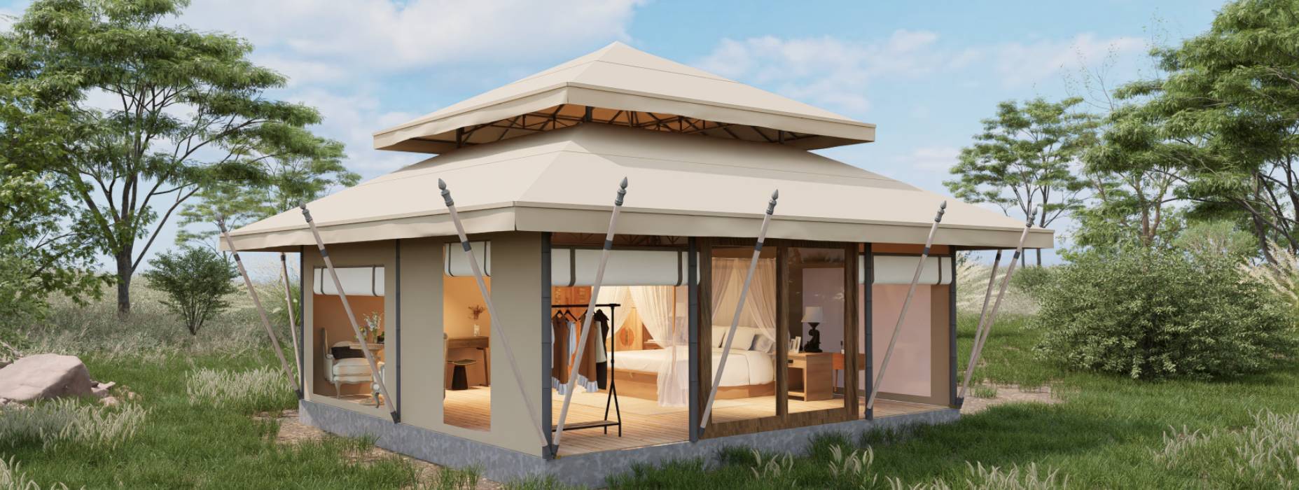 通川区户外野奢帐篷